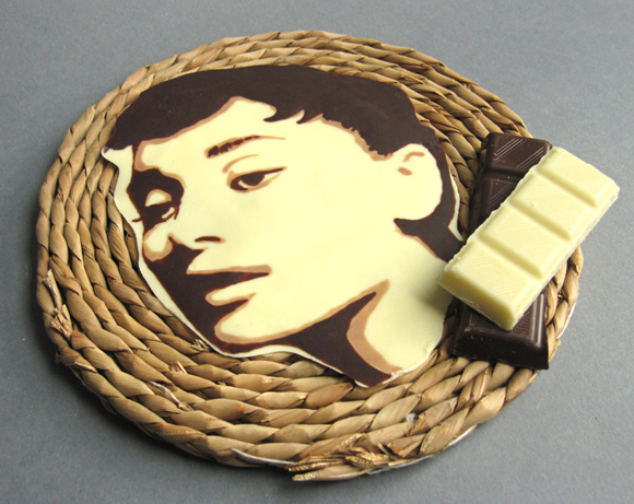 audrey hepburn chocolate painting decoration